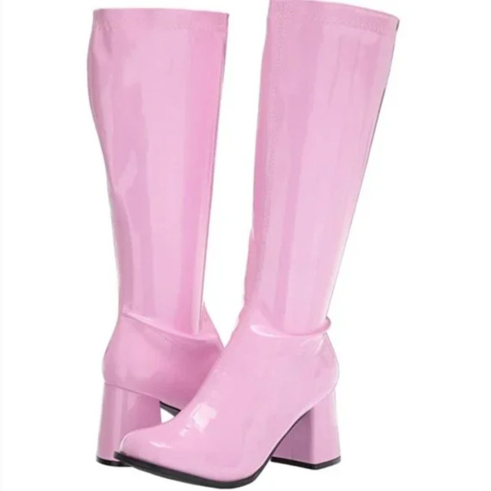 Women's Pink GOGO 3" Heel Zipper Boot